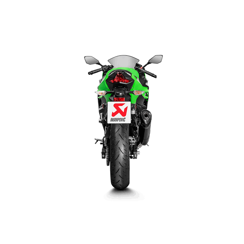 Escape Akrapovic Slip-On Line (Carbono) para Kawasaki Ninja 400 2018-2025, Z400 2019-2025