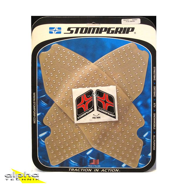 Stompgrip transparente, Volcano, para Ducati Diavel 1200 (Carbono), 2011-2018, Diavel 1200 Titanium, 2015-2016