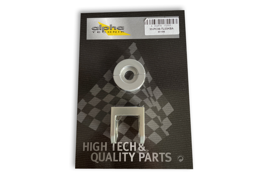 Kit de reducción de altura alpha Technik 30mm para Honda Hornet 600; Tipo PC36; Año del modelo 2003-2006