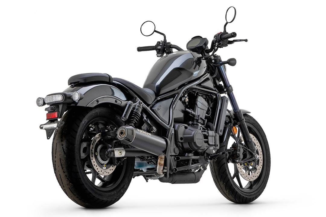 ARROW Escape REBEL DARK Slip-On con tapa de carbono para Honda CMX 1100 Rebel año de modelo 2021-