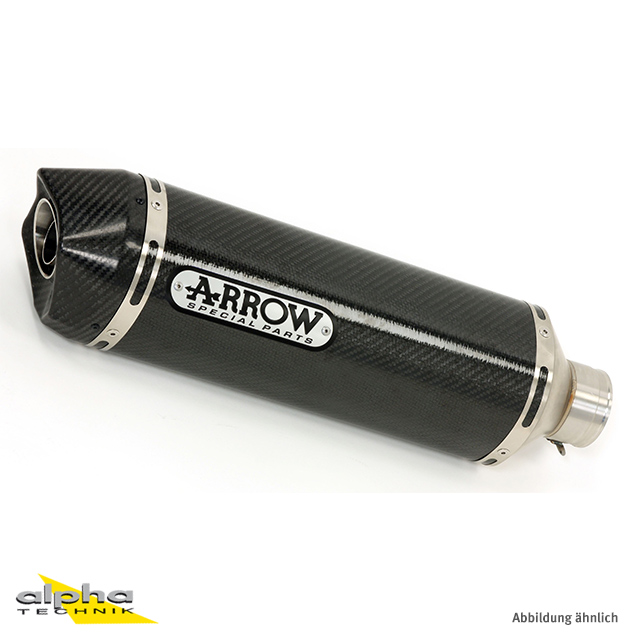 ARROW Escape STREET THUNDER para Honda CBR650F 2014-, Carbono (Solo con colector ARROW)