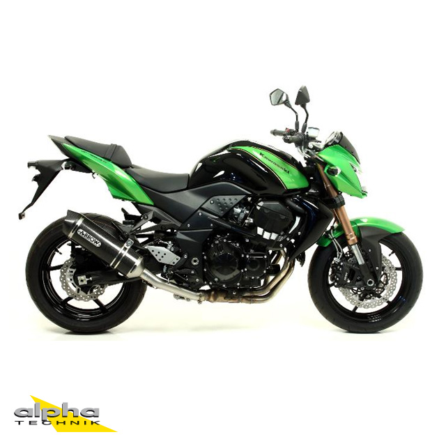 ARROW Escape RACE TECH para Kawasaki Z750/Z750R/Z800 2007-16 de aluminio, negro