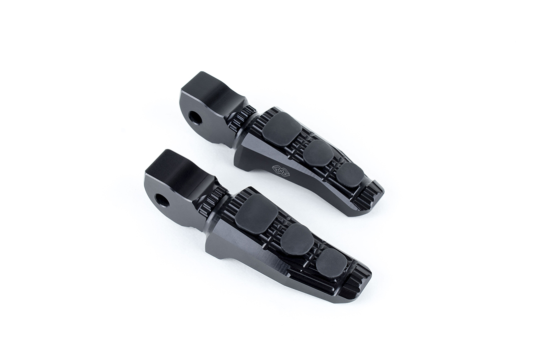 Kit de reposapiés de repuesto Gilles Touring, Conductor/Pasajero, negro para KTM Duke 790/890/1290 Svartpilien 401,701