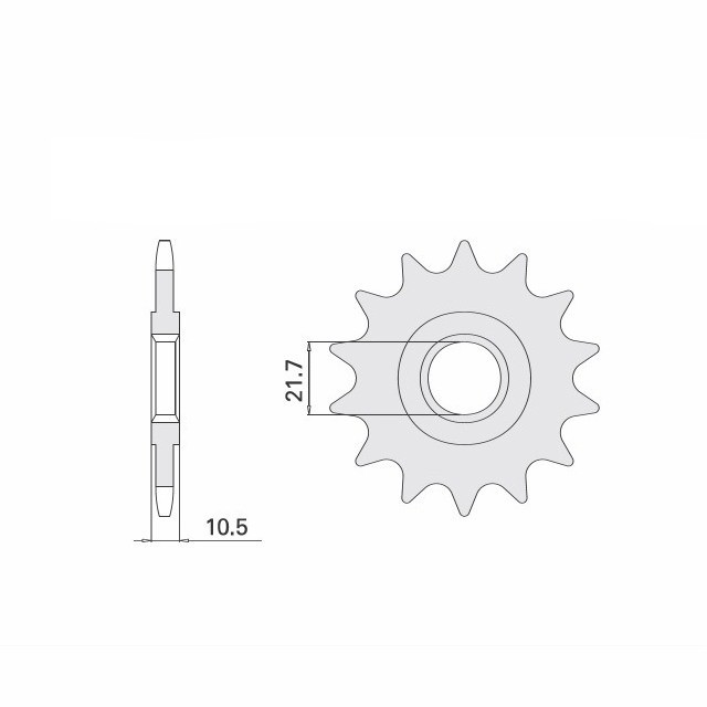 Piñón, 16 dientes, paso 525