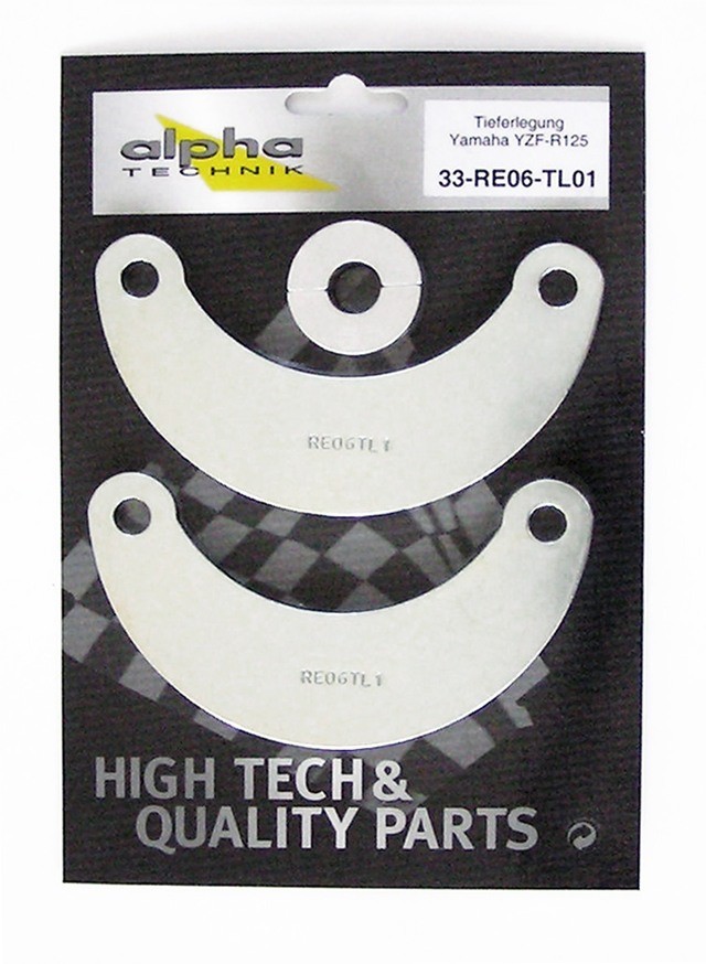Kit de reducción de altura alpha Technik 35mm Yamaha YZF-R125; Tipo RE06; Año del modelo 2008-