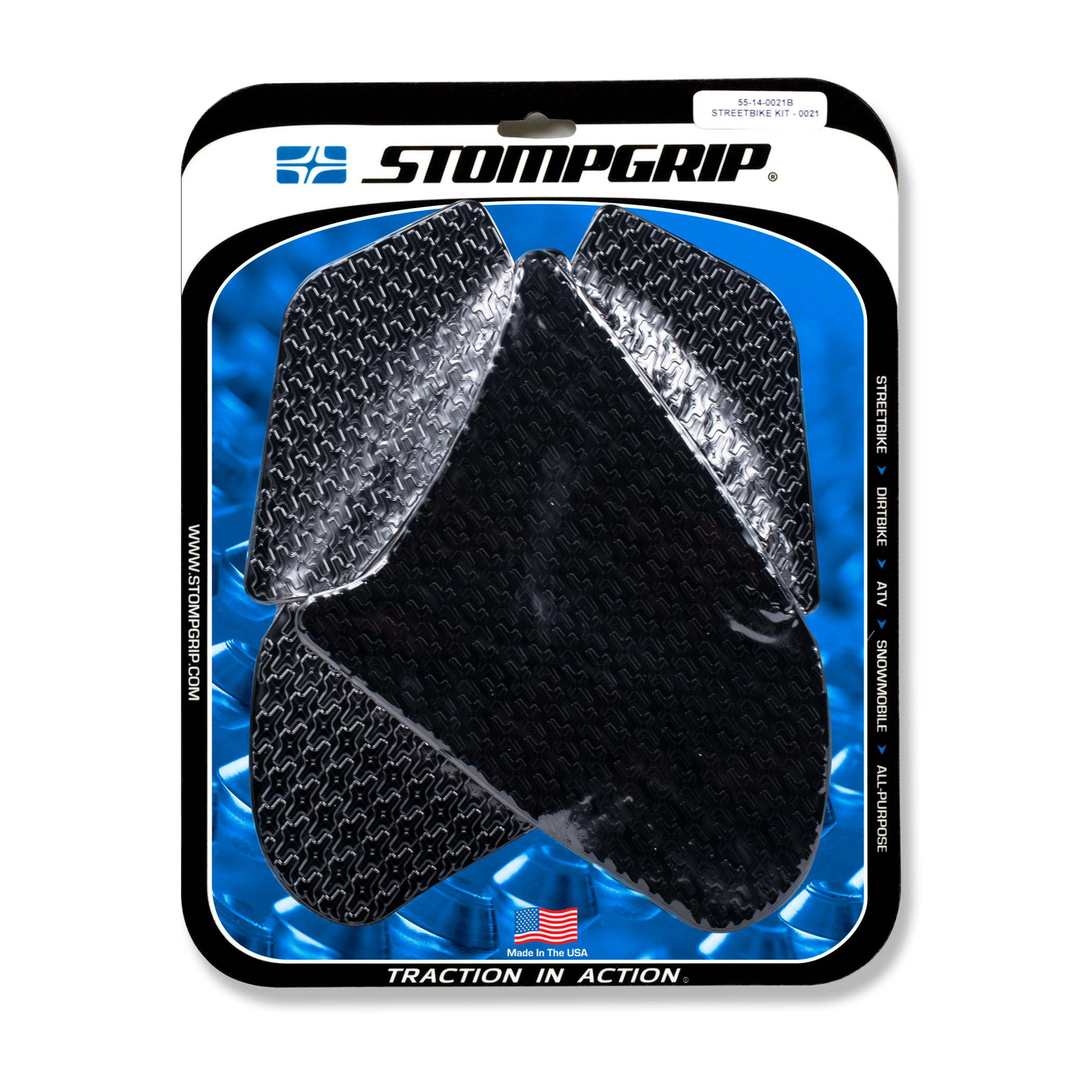 Stompgrip Traction Pads negras, para Honda CBR1000RR, 2008-2011