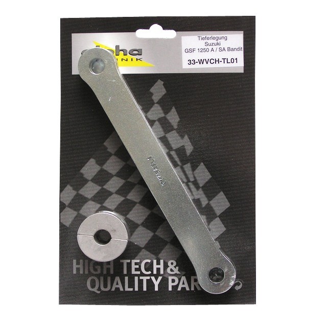 Kit de reducción de altura alpha Technik de 35 mm para Suzuki Bandit 1250A, SA; Tipo WVCH; Año del modelo 2007