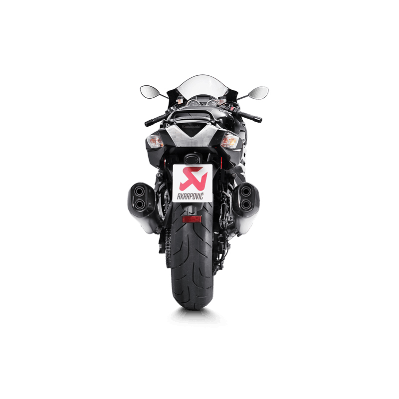 Línea Slip-On Akrapovic (Titanio) Escape para Kawasaki ZZR 1400, ZX14R 2012-2020