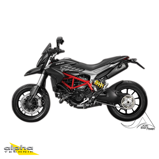Stompgrip transparente, Volcano, para Ducati Hypermotard 821 SP, 2013-2015, Hypermotard 939 (SP), 2016-2018, Hyperstrada 821, 2013-2015, Hyperstrada 939, 2016
