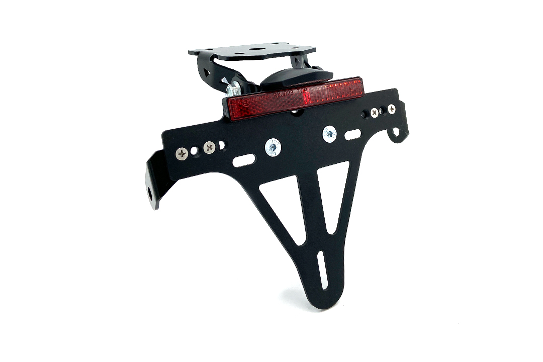 Soporte de matrícula alpha Technik para Kawasaki Z800; Tipo ZR800F, ZR800C, ZR800A, a partir del año de modelo 2013-