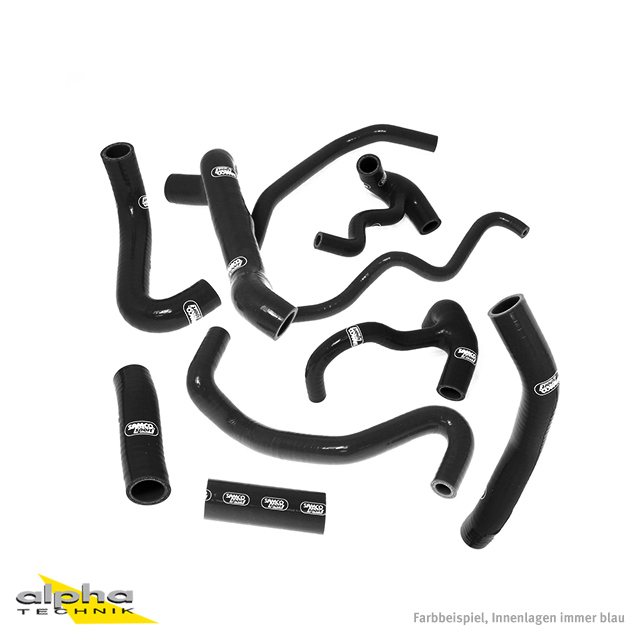 Kit de mangueras de silicona SAMCO SPORT negro para Ducati Streetfighter 848 S Streetfighter S año del modelo 2009-2015