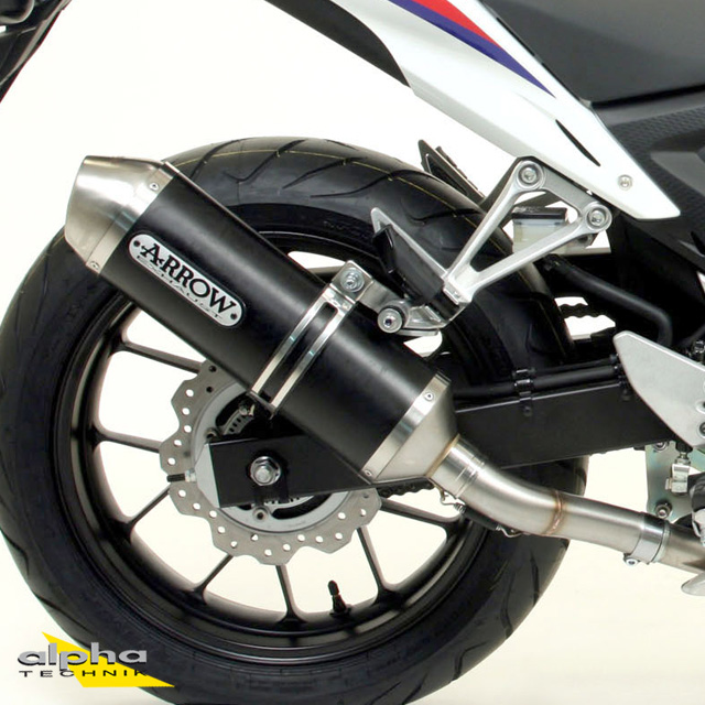 Escape ARROW RACE TECH para Honda CB500F / CBR500R / CB500X 2013- de aluminio, negro