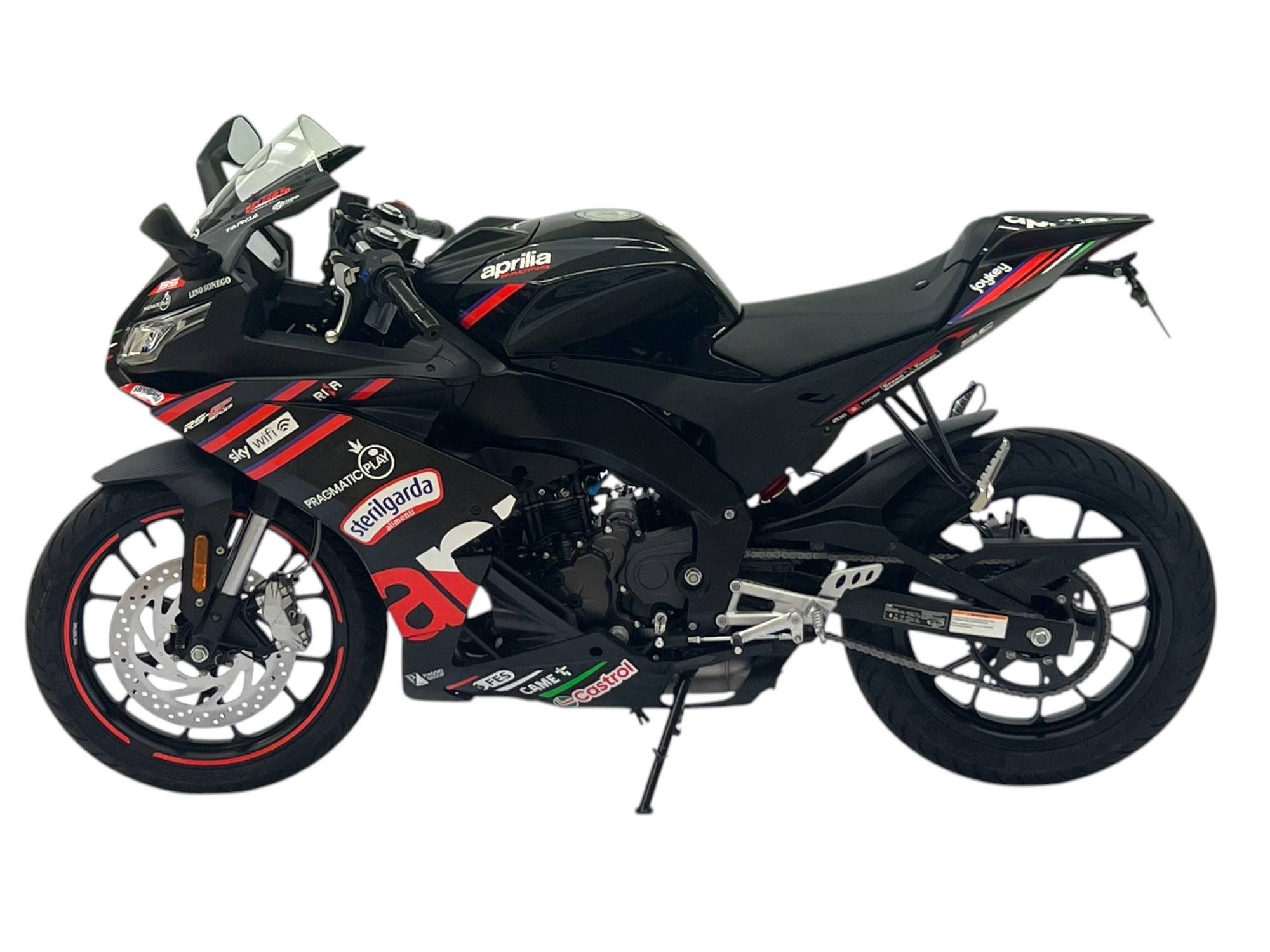 Soporte de matrícula alpha Technik para Aprilia RS125 y Tuono 125, Tipo XA / XT, Año del modelo 2021-