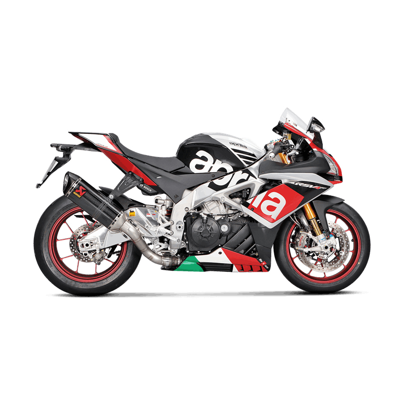 Silenciador Akrapovic soporte (Carbono) sistema de escape para Aprilia RSV4 años 2015-2018, Tuono V4 2017-2025