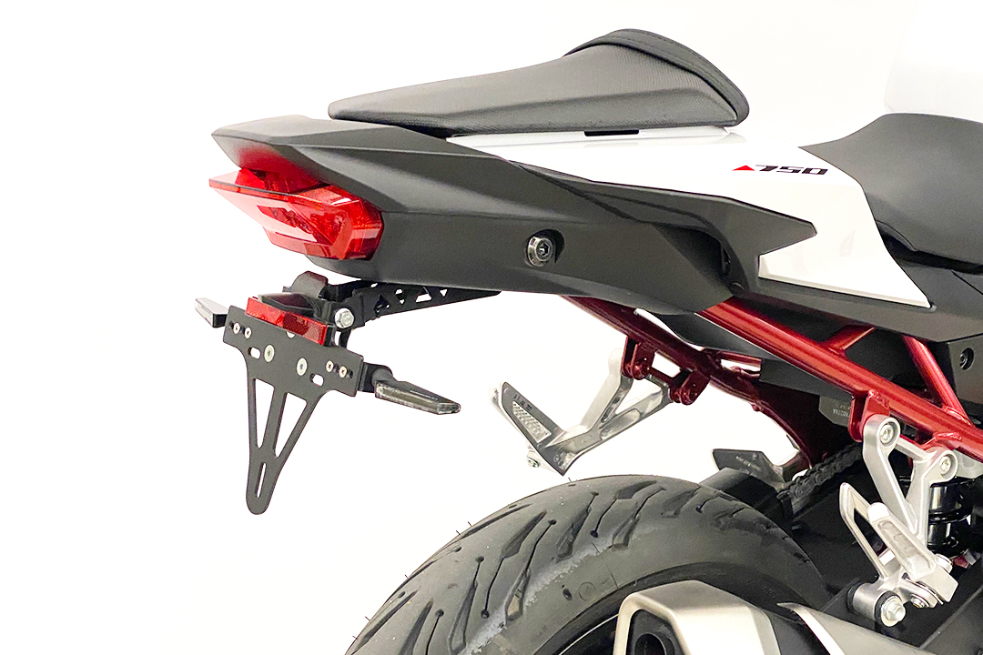 Soporte de matrícula para Honda CB500F, CBR500R y CB750 Hornet, a partir del año modelo 2017-