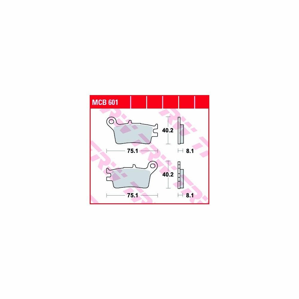 Juego de pastillas de freno TRW Allround MCB601 delantero