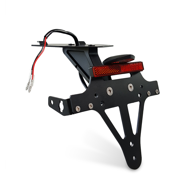 Soporte de Matrícula alpha Technik de Aluminio Fresado con Contorno para BMW S1000RR; TIPO 2R99; Año de Modelo 2019-