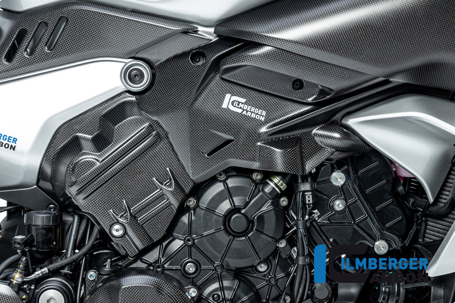 Tapa de culata de carbono Ilmberger lado derecho, mate, Ducati Diavel V4, 2023-