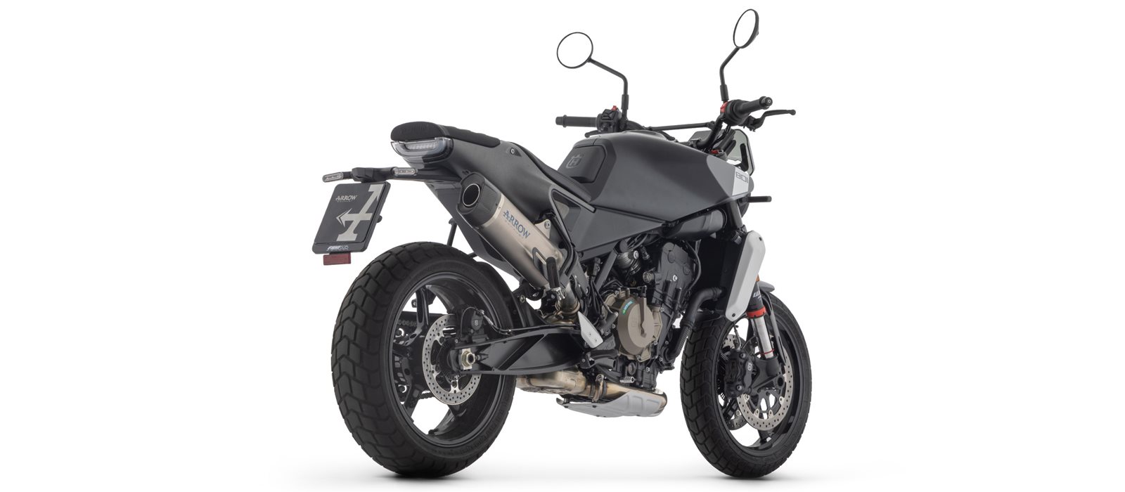 ARROW Silenciador INDY RACE EVO con cubierta de titanio para Husqvarna Svartpilen 801, año de modelo 2024-