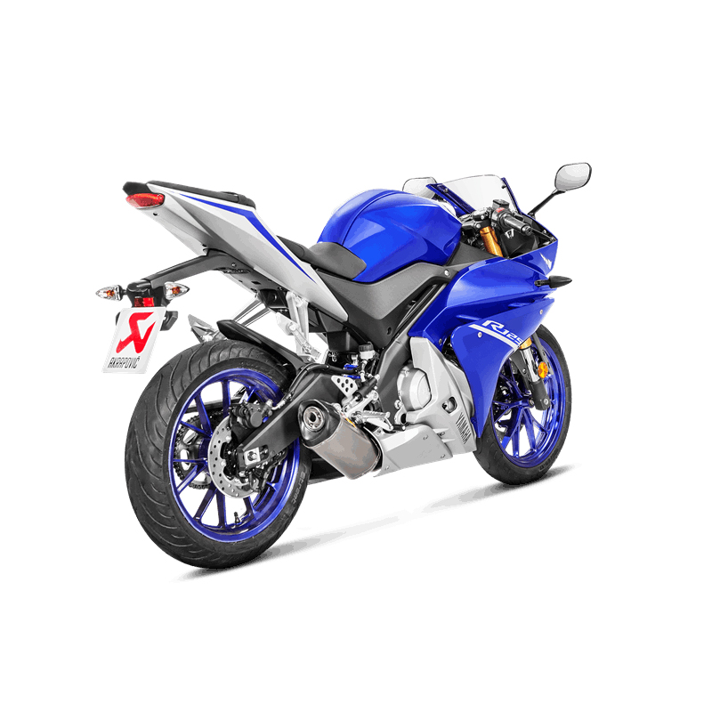Akrapovic Racing Line (Titanium) sistema de escape para Yamaha MT-125 años de modelo 2014-2019 / YZF-R125 2014-2018