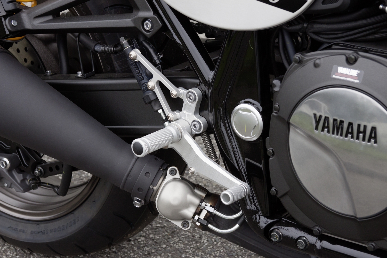 Juego de estriberas LSL para Yamaha XJR 1300, XJR1200, plata