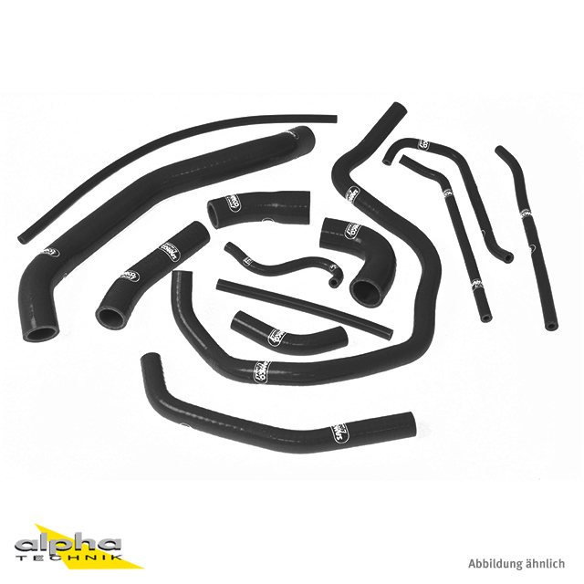 Kit de mangueras de silicona SAMCO SPORT negro para Yamaha YZF1000R1 Año del modelo 2002-2003
