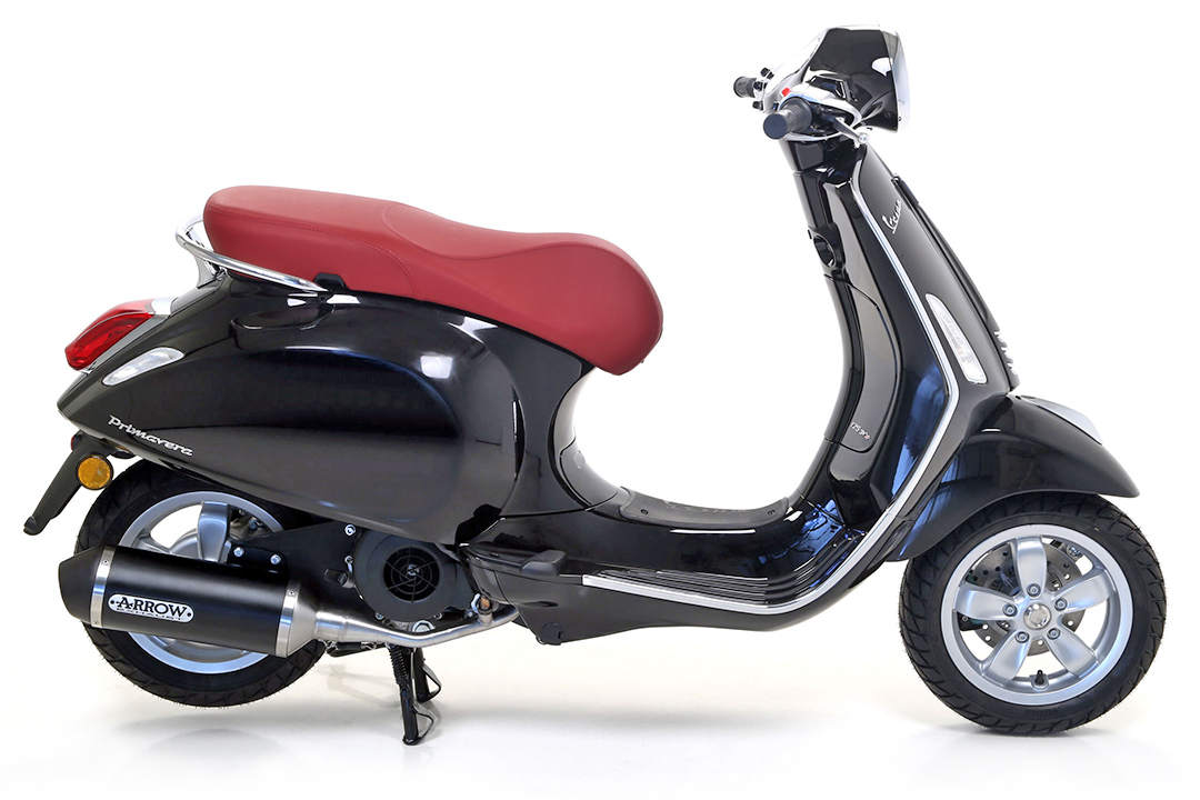 ARROW Silenciador DARK URBAN para Vespa Primavera I-GET 125 año modelo 2017-