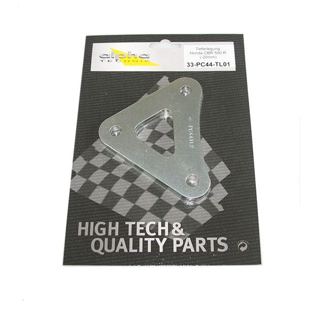 Kit de descenso alpha Technik 20mm para Honda CBR500R, CB500F, CB500X; Tipo PC44; Año del modelo 2013-