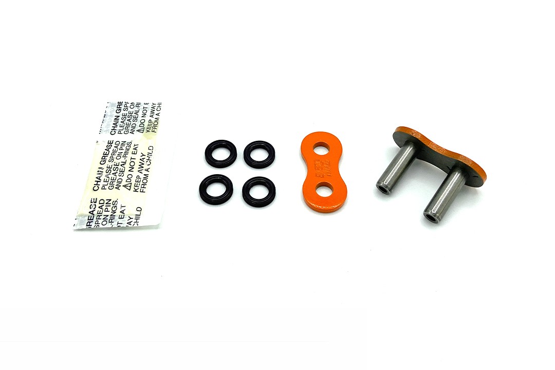Cierre de remache hueco Enuma EK para cadena EK 525 MVXZ2 naranja