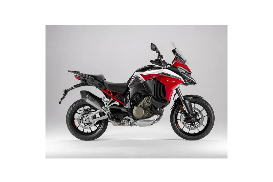 Stompgrip depósito de gasolina Pad negro, Volcano, Kit de depósito de gasolina Streetbike para Ducati Multistrada V4 (S, S Sport), 2022-2025