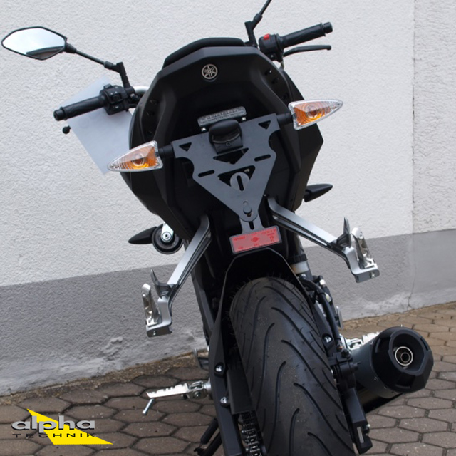 alpha Technik Soporte de matrícula Yamaha MT-125; Tipo RE11; Año del modelo 2014-