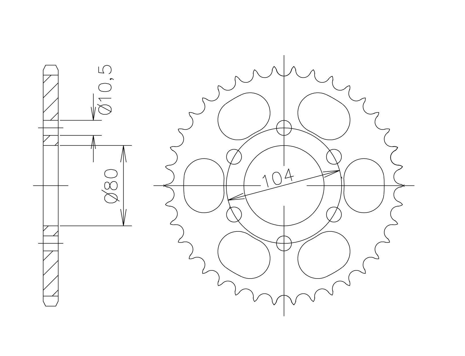 corona Aluminio, KAWASAKI Z-40