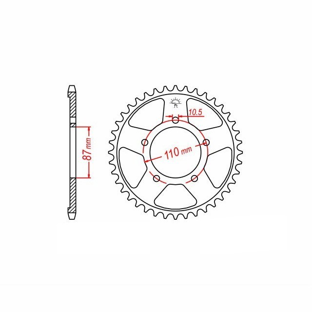 DID Kit de cadena con 530ZVM-X2 cadena, color oro, para Suzuki GSXR750, año de modelo 1986-1987