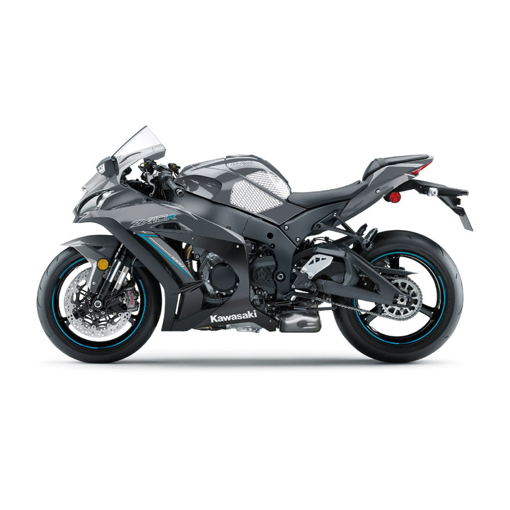 Stompgrip Traction Pads transparentes, para Kawasaki ZX10R Ninja 2011-2025, ZX10R SE 2019-2020, ZX10RR 2017-2025