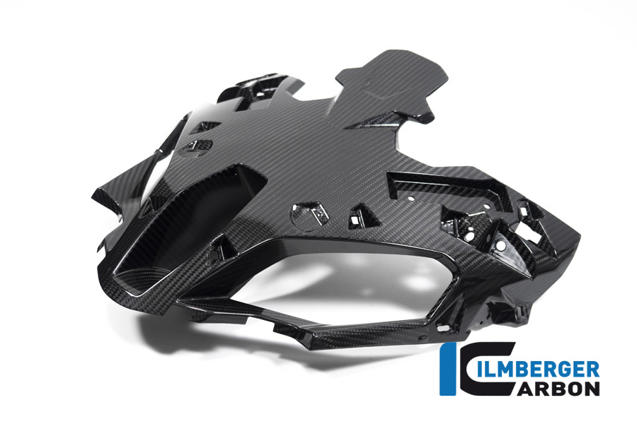 Parte central superior del carenado de carbono Ilmberger, entrada de aire, brillante, BMW S1000XR 2020- M1000XR 2024-