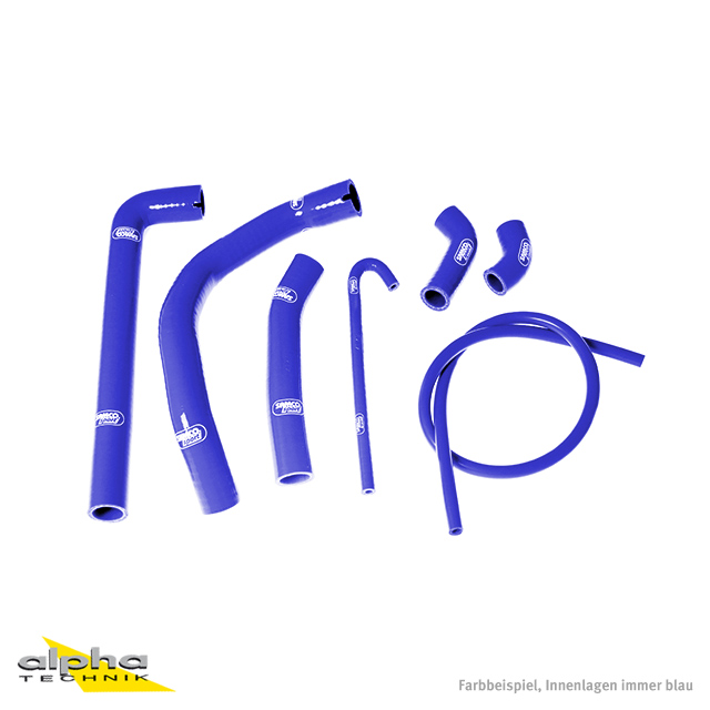 Kit de mangueras de silicona Samco azul para Ducati Panigale 899 (R), Panigale 1199 (S / R / Superleggera), Panigale 1299 (S / R), 959 Panigale, Panigale V2 955 (S)