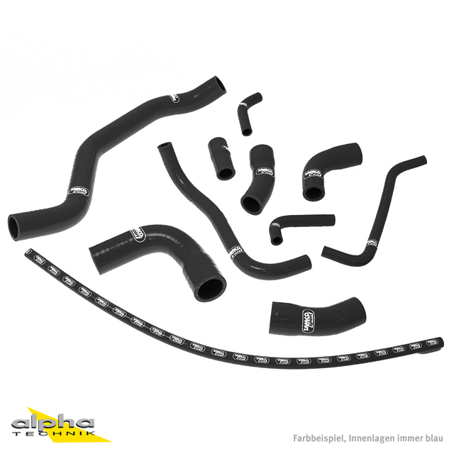 Kit de mangueras de silicona SAMCO SPORT negro para Yamaha YZF1000R1 años de modelo 1998-2001