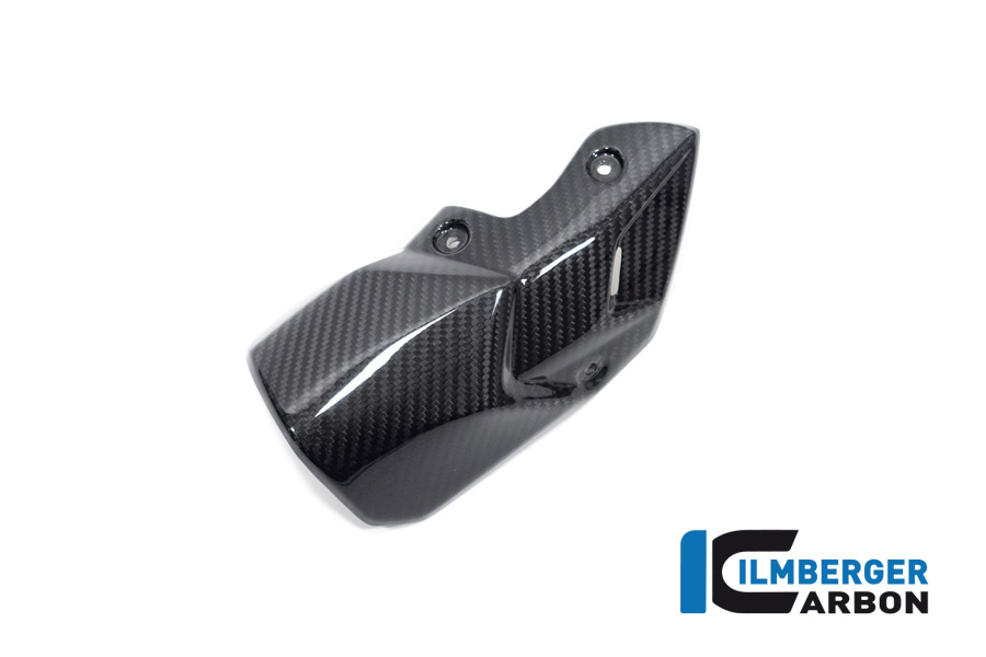 Protector de calor de escape de carbono Ilmberger anterior, delanteroe en el silenciador, brillante, BMW S1000RR 2019, M1000RR 2021-, S1000R 2020-, M1000R 2023-