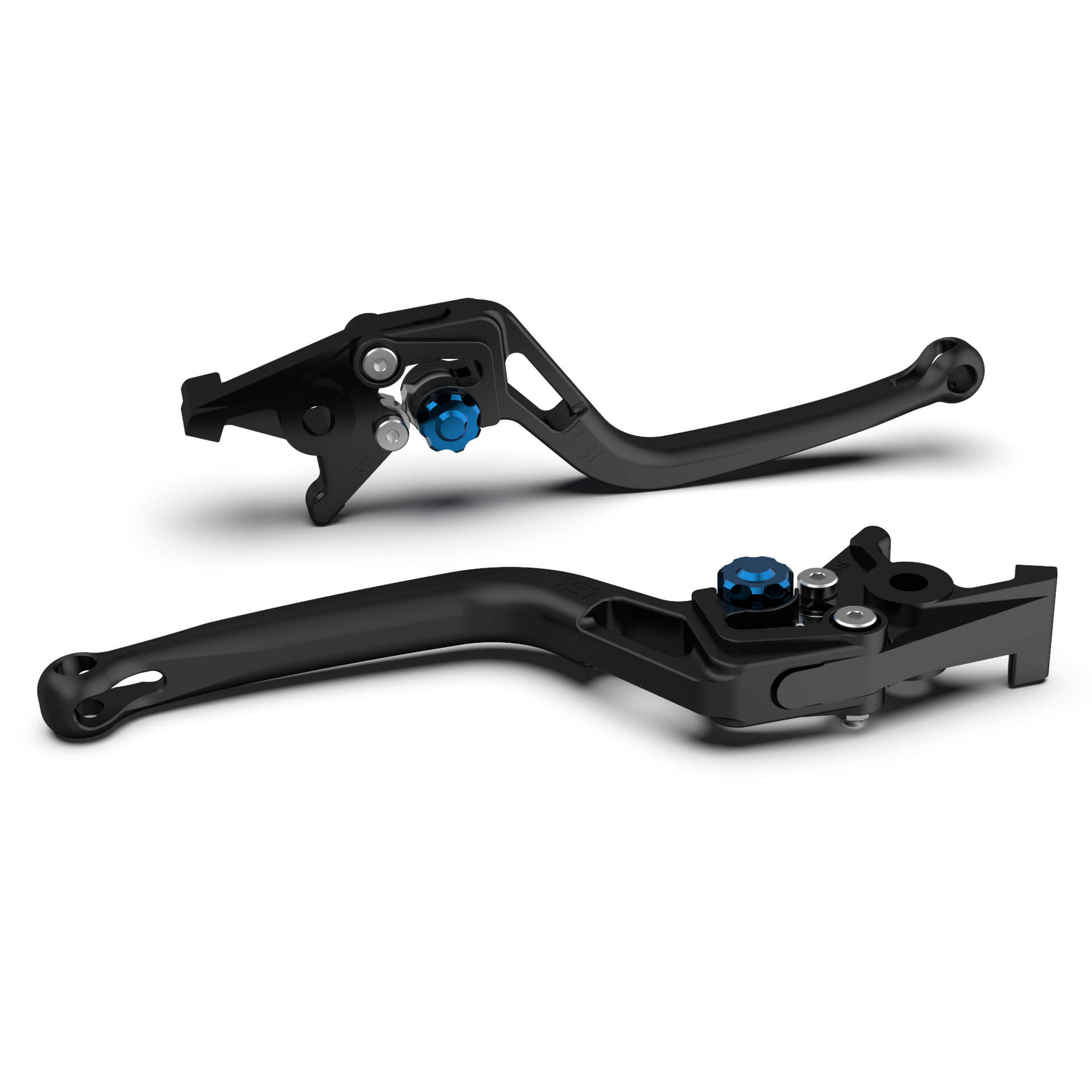 Maneta de freno LSL BOW R76R, negro perlado/azul