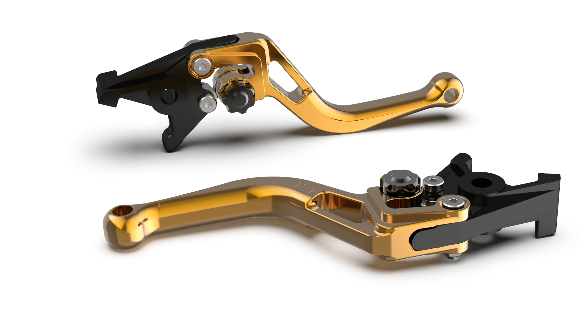 Maneta de Freno LSL BOW R82, corta, oro/negro