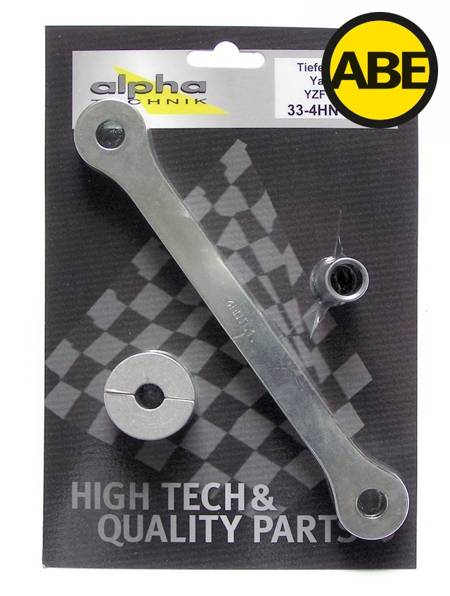 Kit de descenso alpha Technik 30 mm Yamaha YZF750R; Tipo 4HN; Año del modelo 1993-