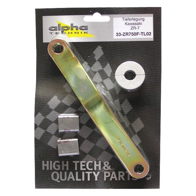 Kit de descenso alpha Technik 40 mm Kawasaki ZR7; Tipo ZR750F; Año del modelo 2001-