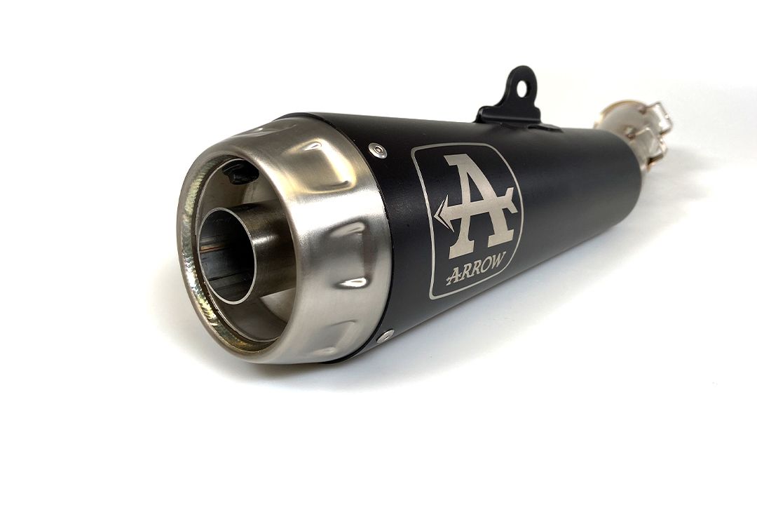 ARROW Escape PRO RACE Sistema de competición completo para Honda CBR650R, CB650R 2024-, Acero inoxidable negro