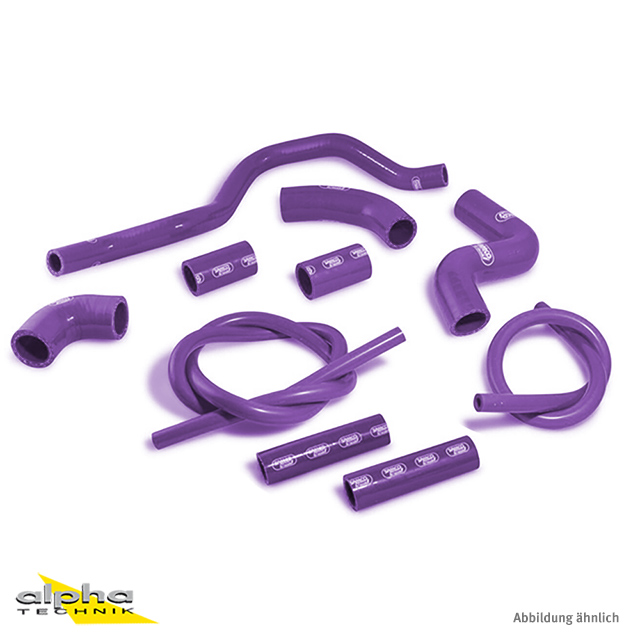 Kit de mangueras de silicona SAMCO SPORT violeta para Aprilia RSV4 (R / RF / RR / Factory), 2009-2025