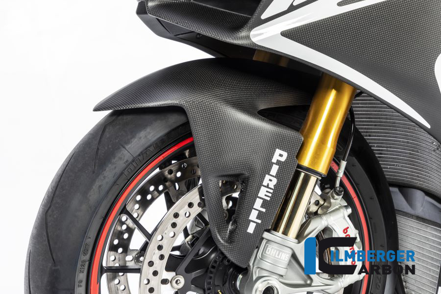 Guardabarros de carbono Ilmberger anterior, delanteroe mate para Ducati Panigale V4 / V4S / V2 y Streetfighter V4 / V2
