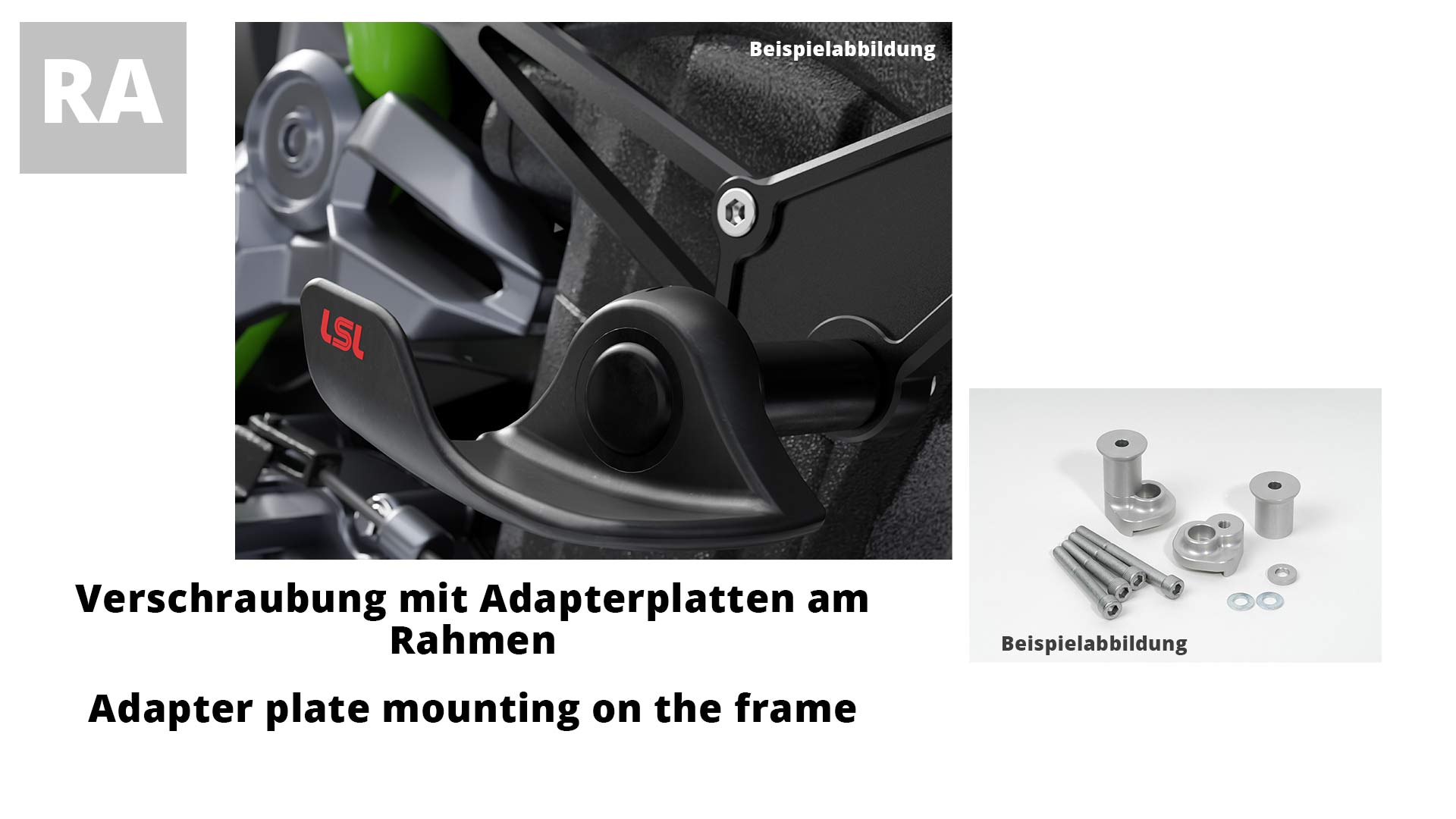 Kit de montaje LSL SlideWing para Suzuki GSX-8S / V-Strom 800 DE, 2023-, plata (RA)