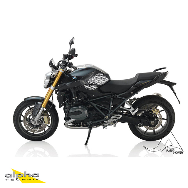 Stompgrip negro, Volcano, para BMW R1200R, 2015-2018, R1250R, 2019-2024