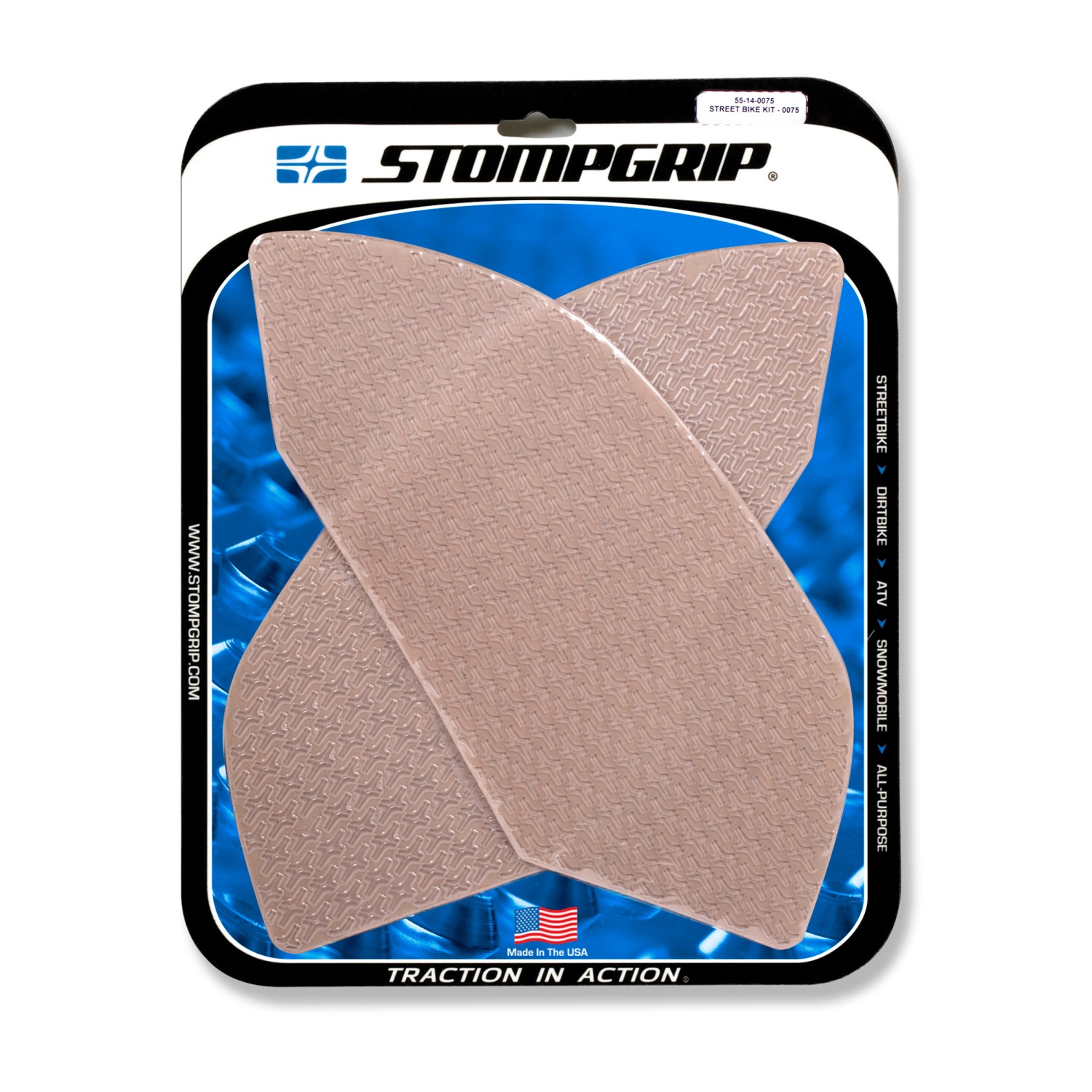 Almohadillas de tracción Stompgrip transparentes, para Aprilia RSV4 y Tuono V4 (ver lista de compatibilidad)