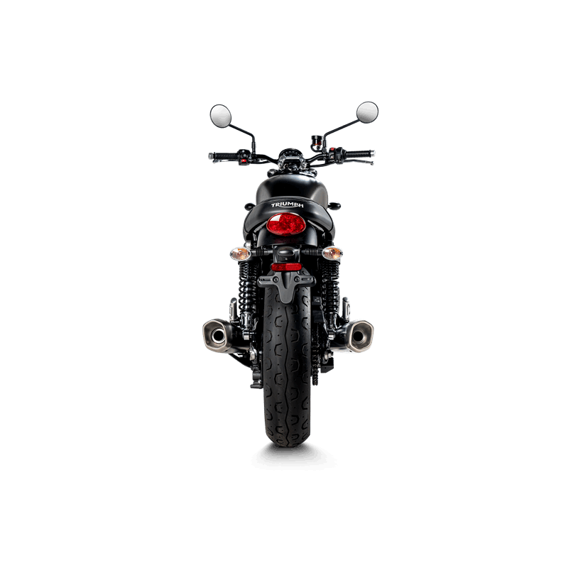 Línea Akrapovic Slip-On (Titanio) para Triumph Street Twin Año del Modelo 2016-2020