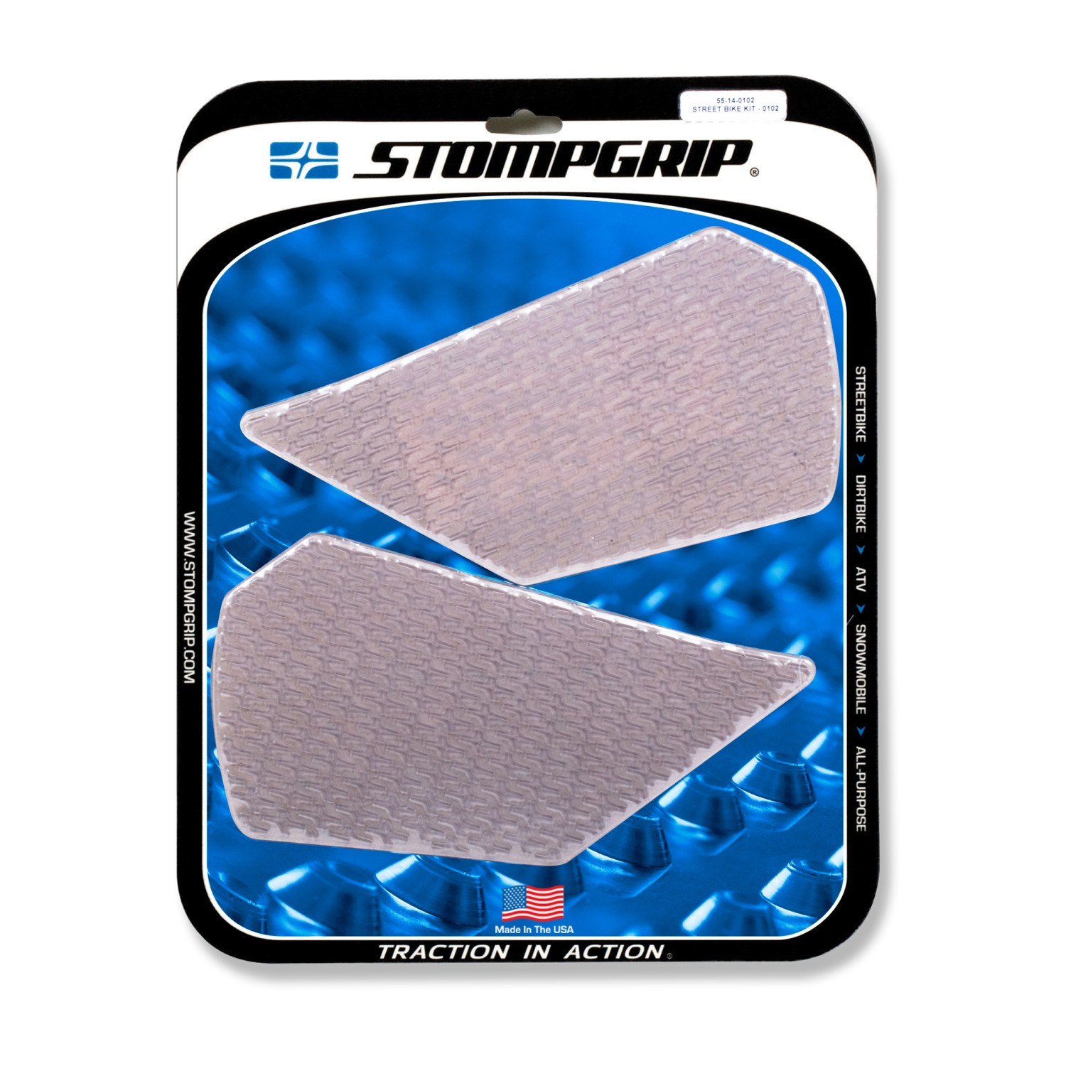 Almohadillas de tracción Stompgrip transparentes, para KTM 1290 Super Duke (R), 2013-19